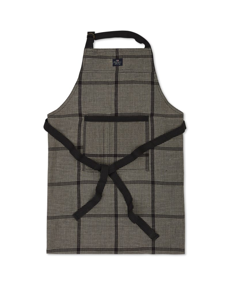 Pepita Checked Linen/Cotton Apron