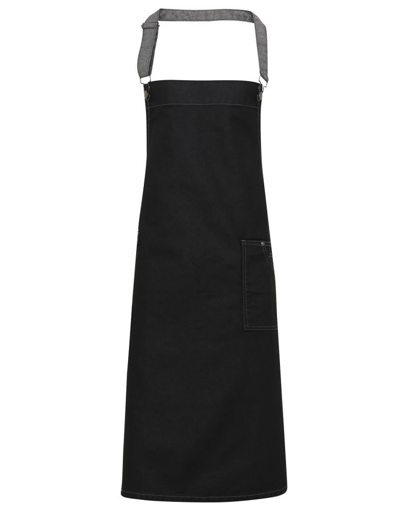 District Wax Bib Apron