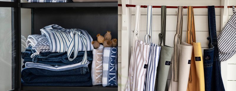 Herringbone Striped Apron - Bilde 2