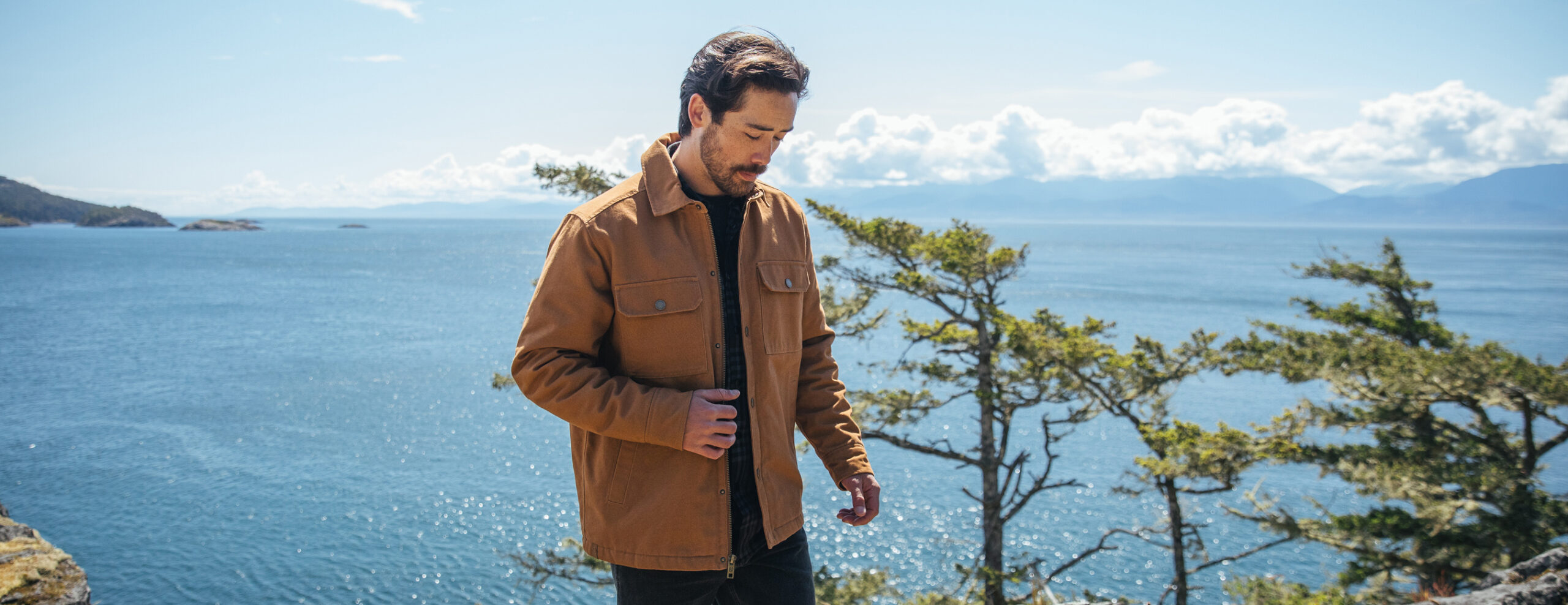 Oxide Sherpa Lined Canvas Jacket (U)