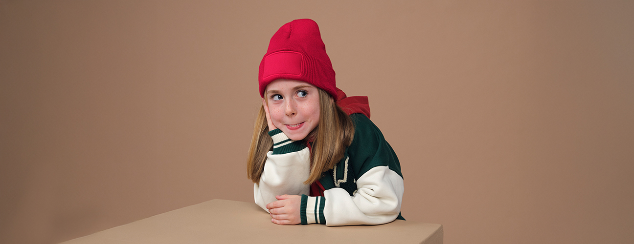 Kids original patch beanie