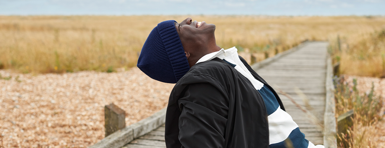 Organic Cotton engineered patch beanie