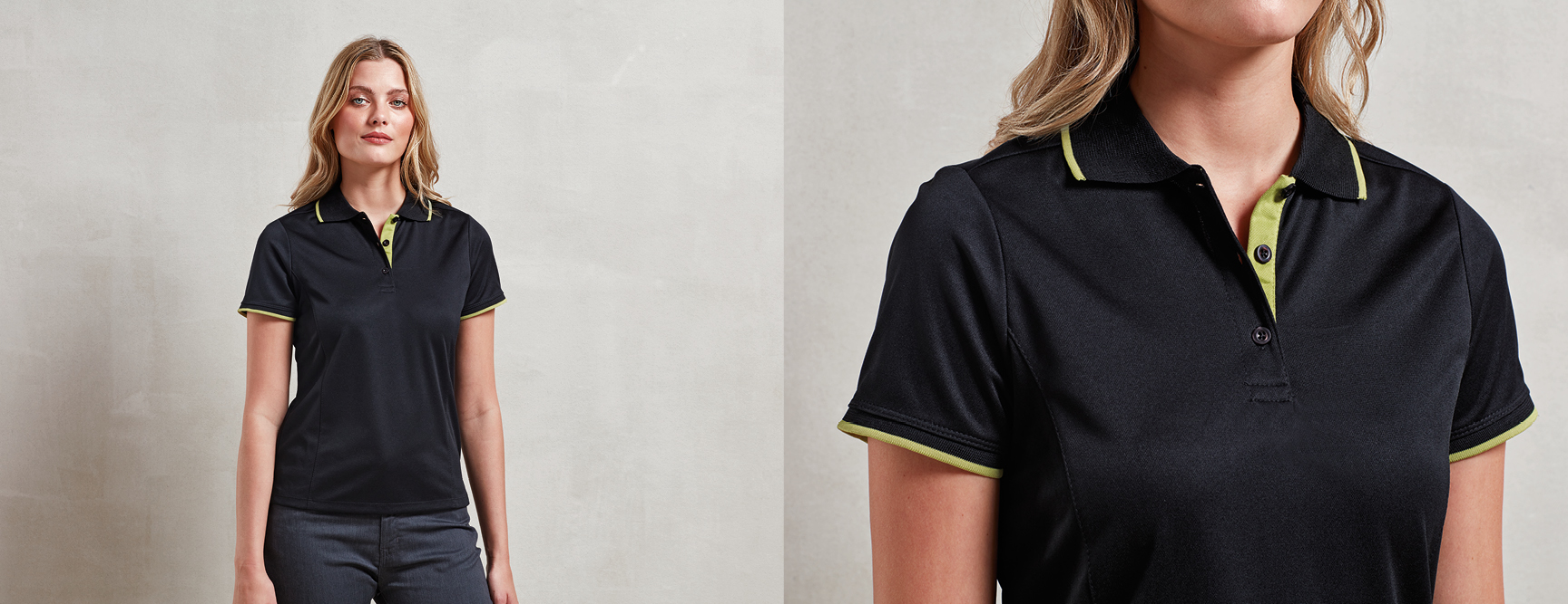 Ladies Contrast Polo