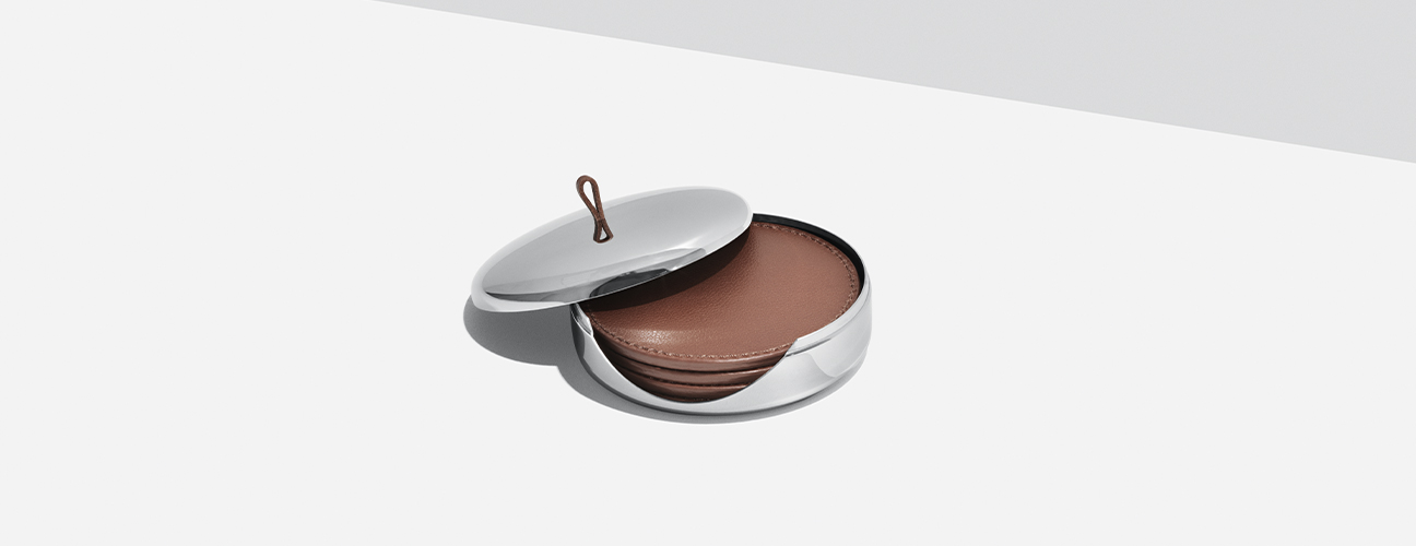 Sky Coaster Set Leather 4 Pcs